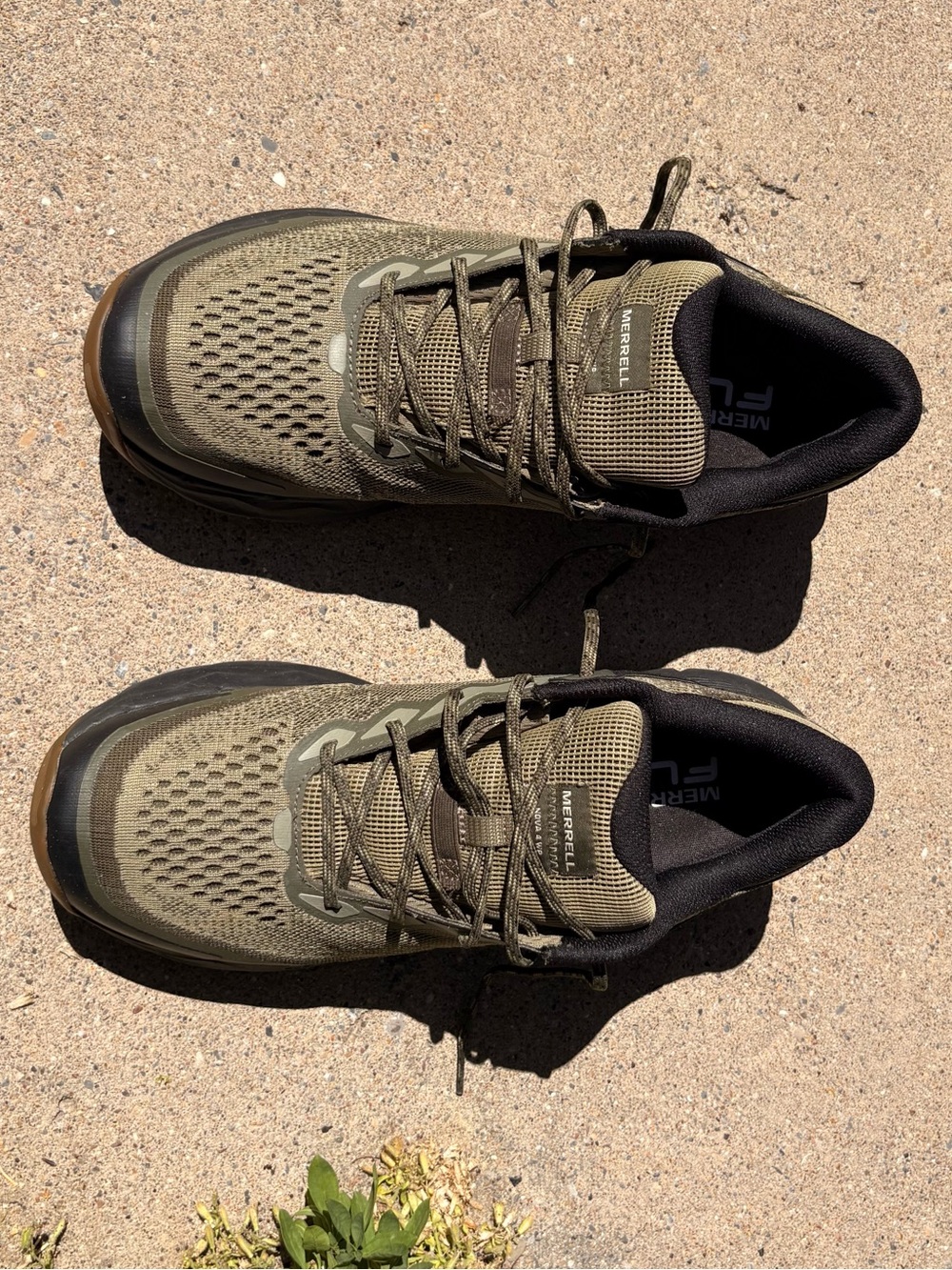 Merrell Men's Olive Green Trail Sneakers Nova 4, size 12
